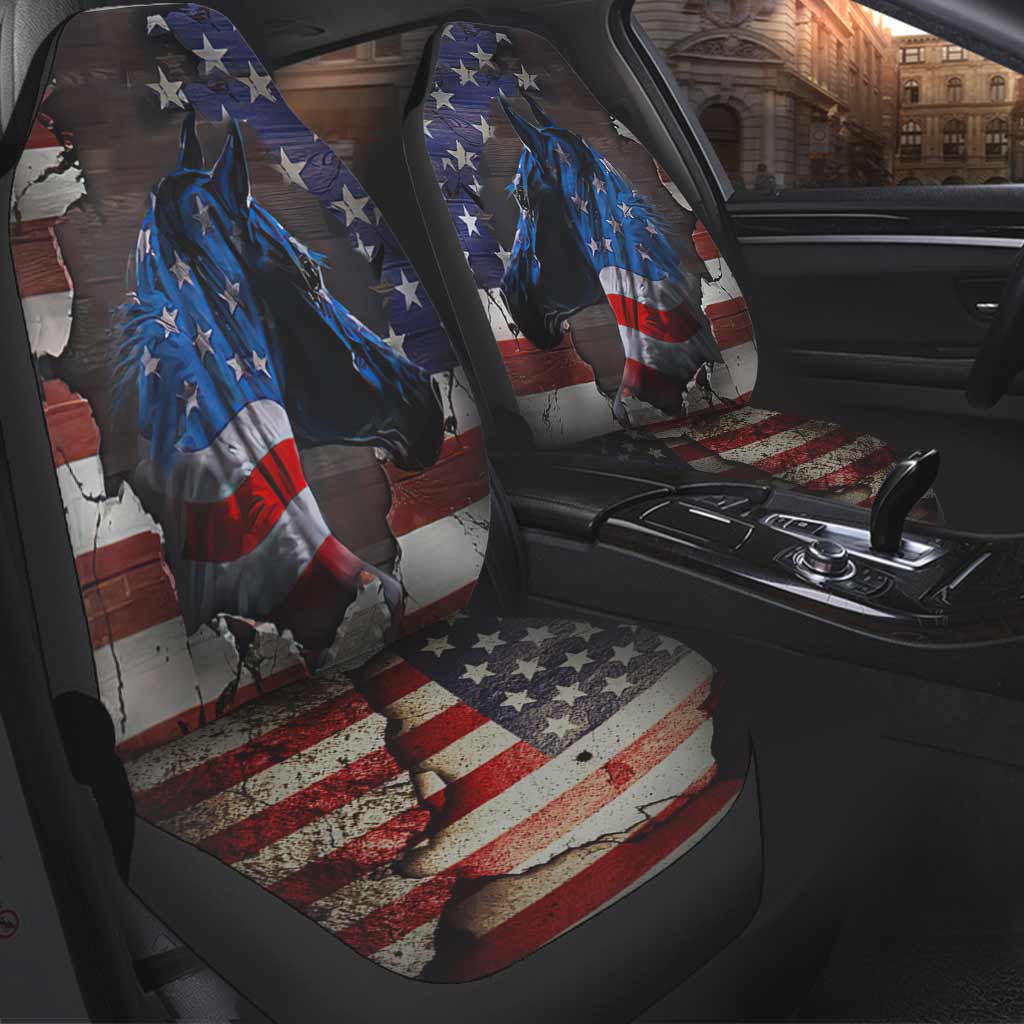 American Flag Horse Seat Covers 0622