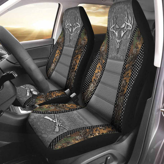 Deer Skull Camo Pattern Hunting Seat Covers 0622