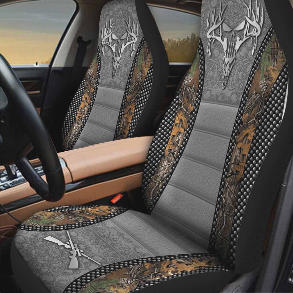 Deer Skull Camo Pattern Hunting Seat Covers 0622