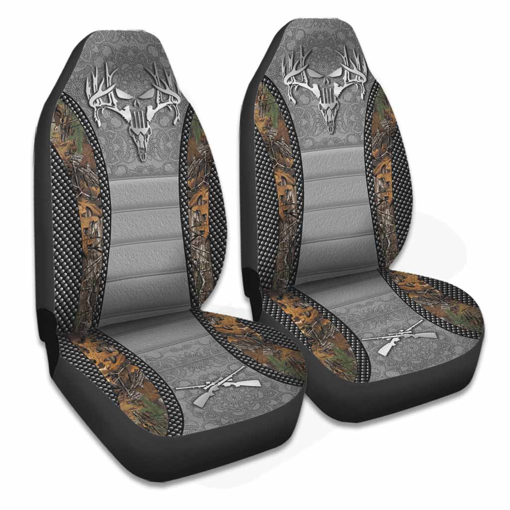 Deer Skull Camo Pattern Hunting Seat Covers 0622