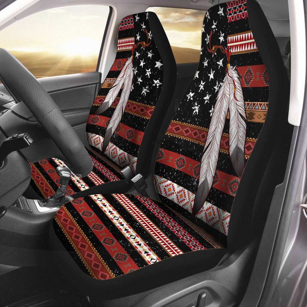 Native Ameican Flag American Indian Seat Covers 0622