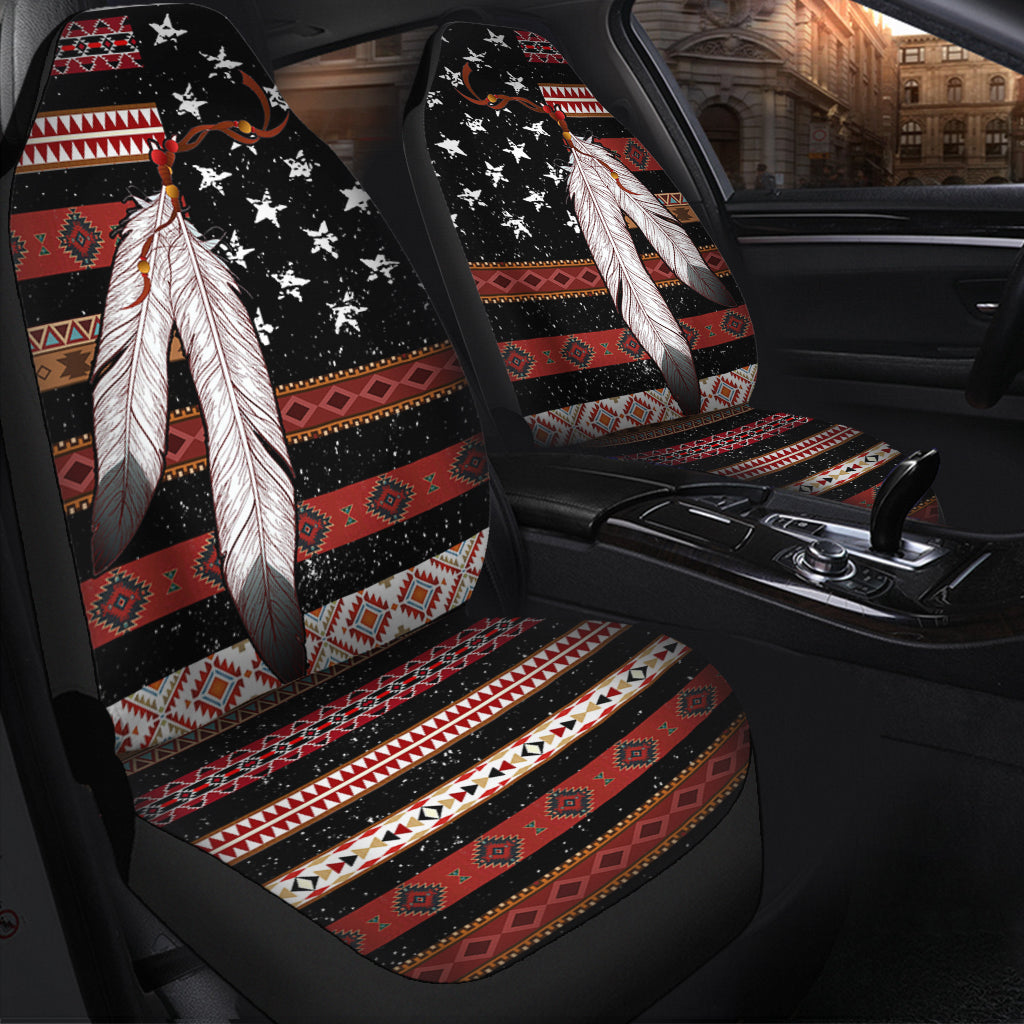 Native Ameican Flag American Indian Seat Covers 0622