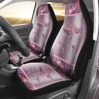 Nurse Life Metal Pattern Print Nurse Seat Covers 0622