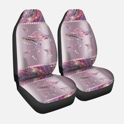 Nurse Life Metal Pattern Print Nurse Seat Covers 0622