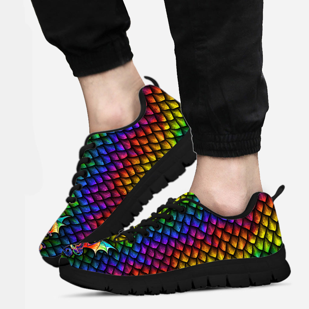 Colorful Dragon Scales Dragon Sneakers 0622