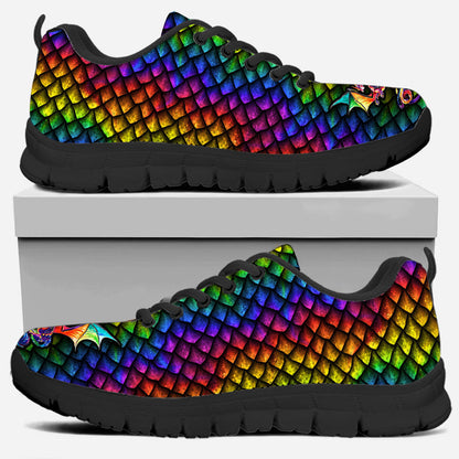 Colorful Dragon Scales Dragon Sneakers 0622