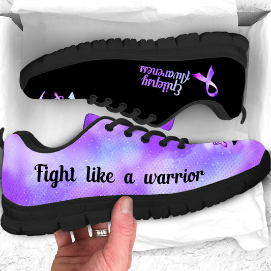 Fight Like A Warrior Epilepsy Awareness Sneakers 0622