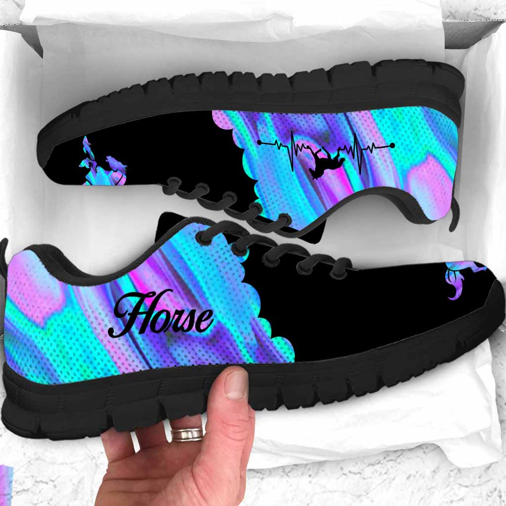 Horse Hologram Heart Beat Horse Sneakers 0622