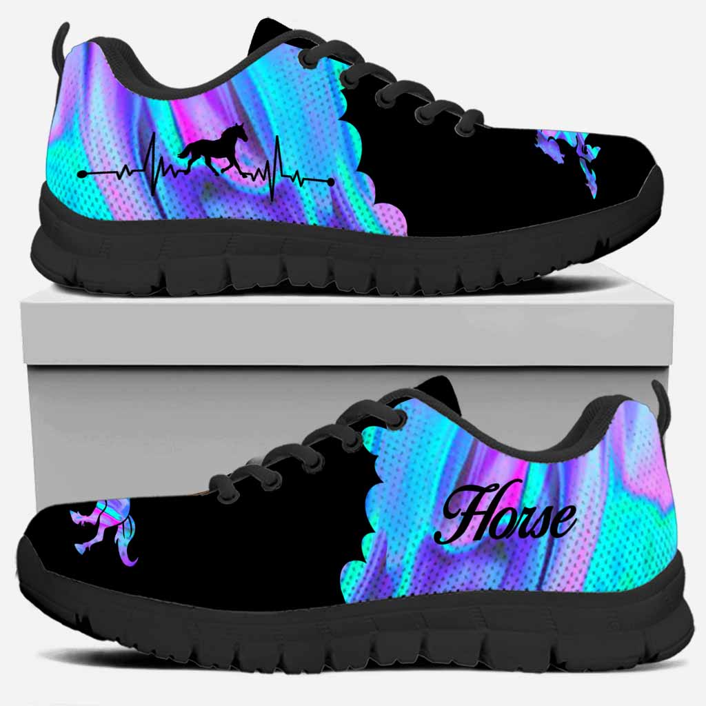 Horse Hologram Heart Beat Horse Sneakers 0622