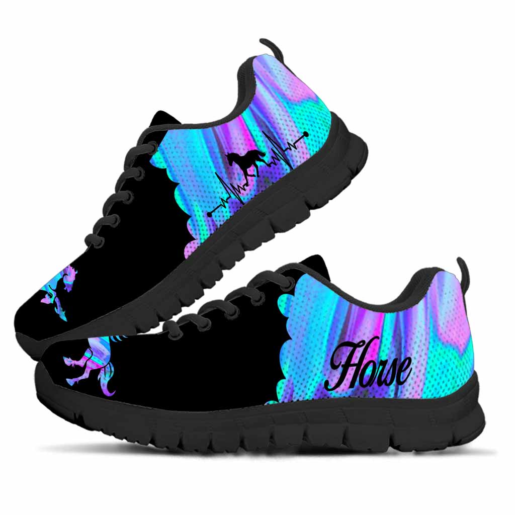 Horse Hologram Heart Beat Horse Sneakers 0622