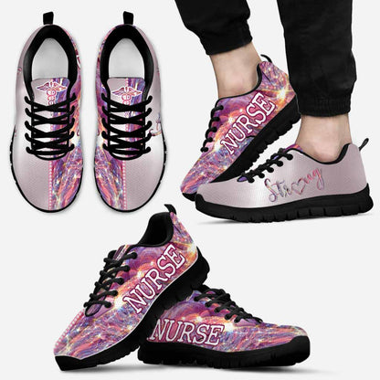 F-Bomb Nurse Rhinestone Pattern Print Nurse Sneakers 0622