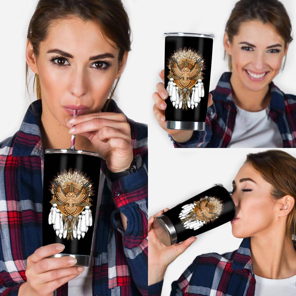 Listen To The Wind Owl Tumbler 0622