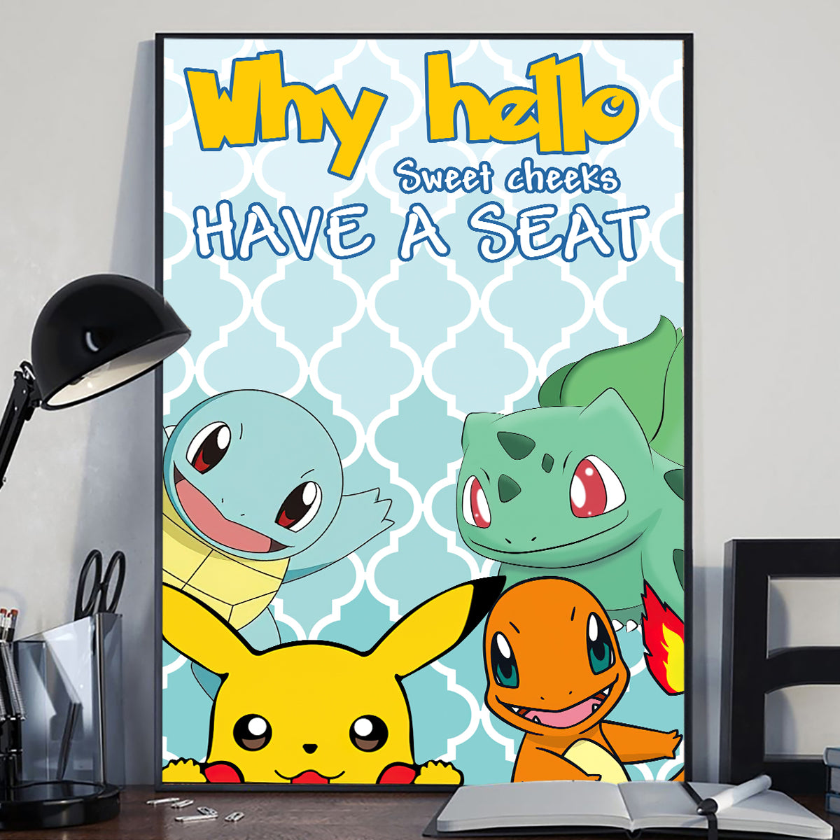 Sweet Cheeks Have A Seat Monster Trainer Canvas and Poster