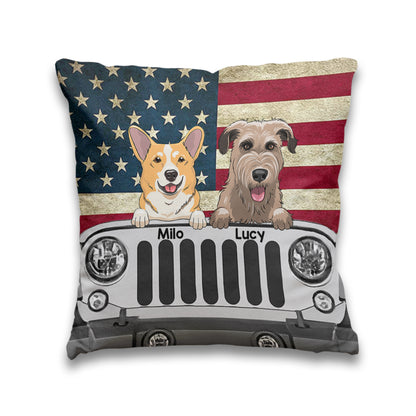 Love Dogs - Personalized Car Throw Pillow