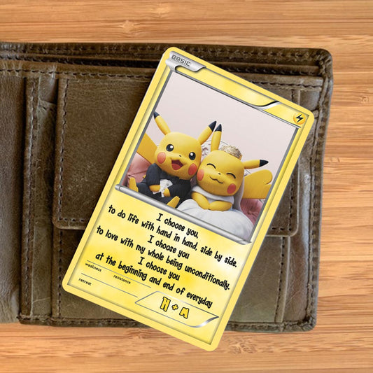 I Choose You - Personalized Monster Trainer Wallet Insert Card