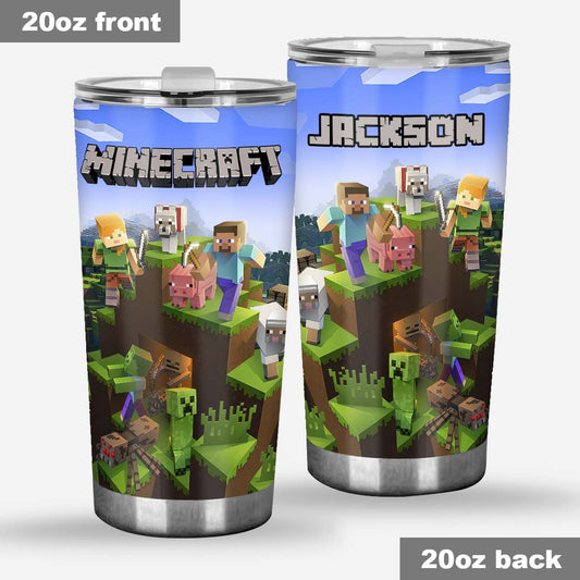 My Craft - Personalized Block World Tumbler