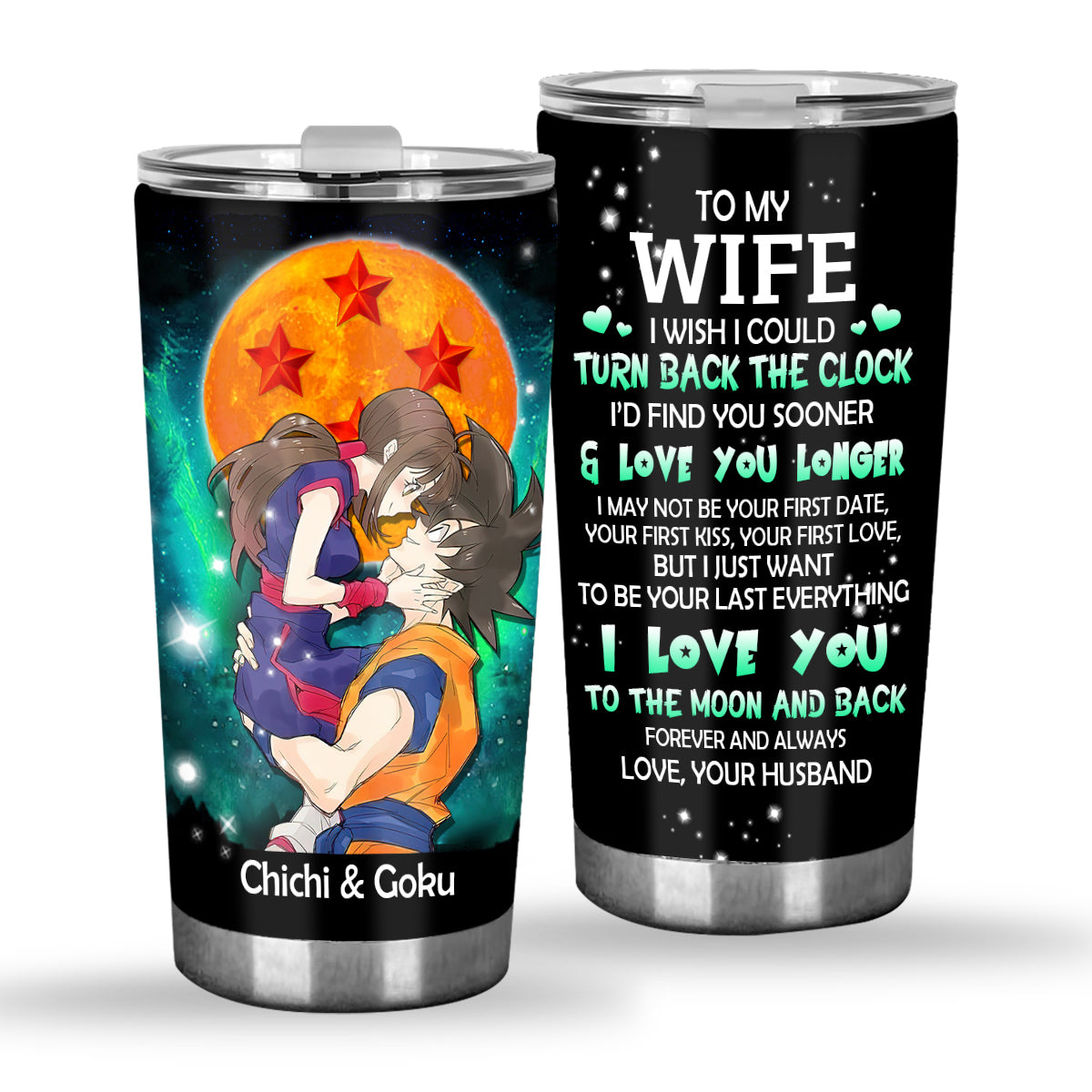 To My Wife - Personalized Seven Balls Tumbler