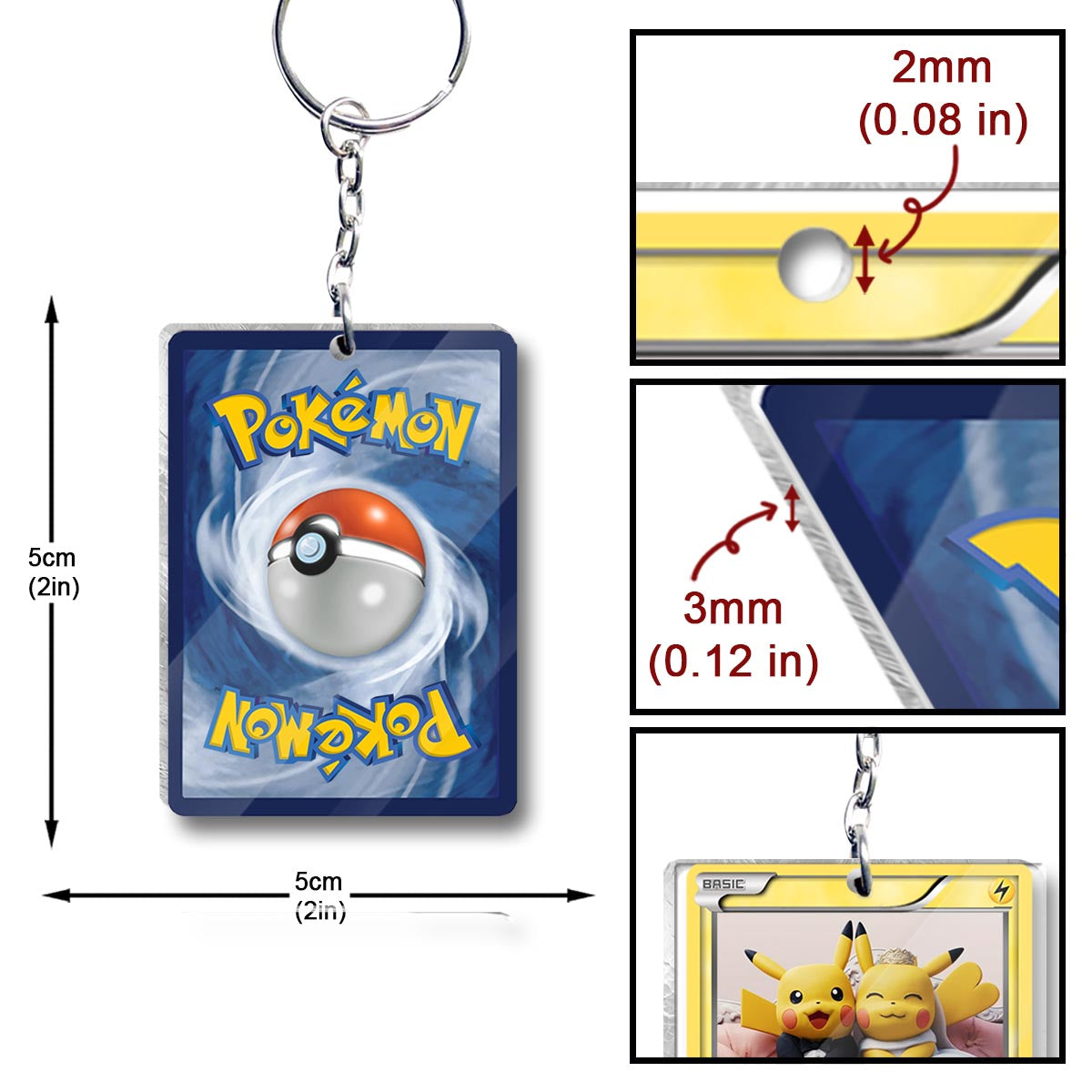 I Choose You - Personalized Monster Trainer Transparent Keychain