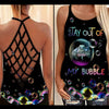 Stay Out Of My Bubble - Turtle Cross Tank Top