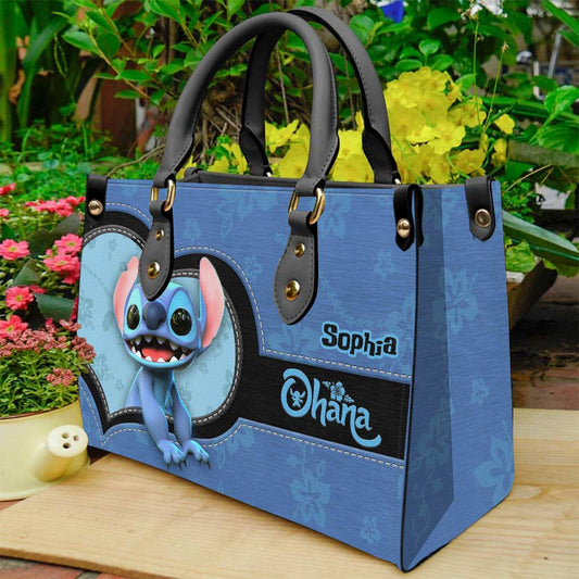 Ohana - Personalized Ohana Leather Handbag