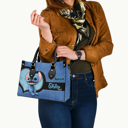 Ohana - Personalized Ohana Leather Handbag