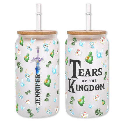 Tears Of The Kingdom - Personalized The Hero's Legend Can Glass