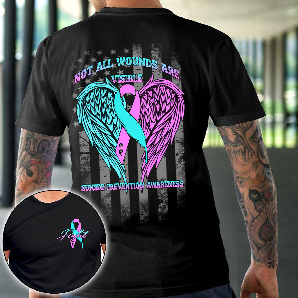 Not All Wounds Are Visible - Suicide Prevention T-shirt and Hoodie 0822