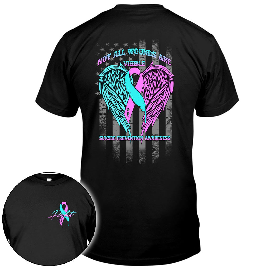 Not All Wounds Are Visible - Suicide Prevention T-shirt and Hoodie 0822