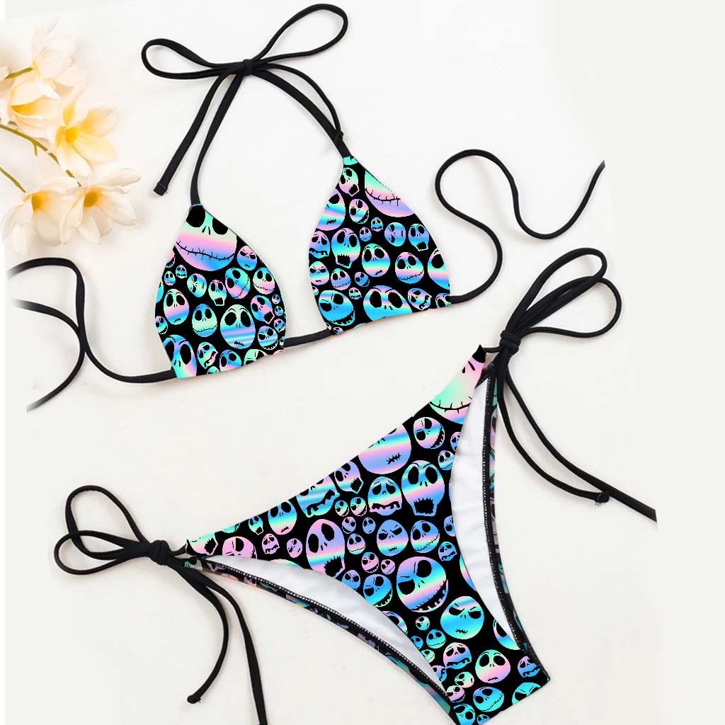 Scream Queen Holo - Nightmare Women's Triangle Bikini Swimsuit