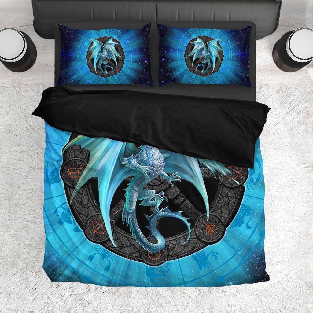 Astrology Ice Dragon - Dragon Bedding Set 0921