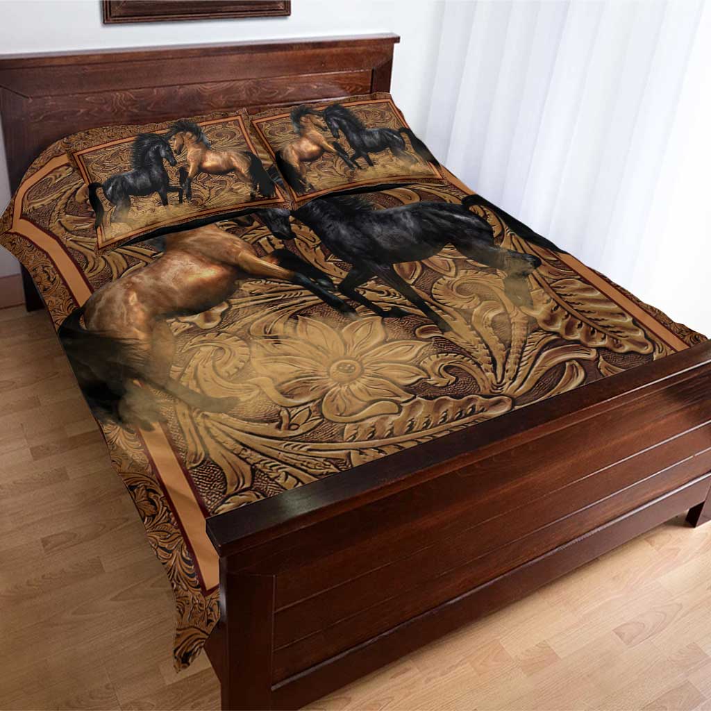 Horses Western - Horse Riding Lover - Horse Owner Bedding Set 0921