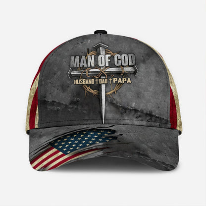 Dad The Man Of God - Christian Classic Cap 0921