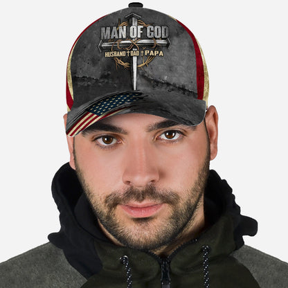 Dad The Man Of God - Christian Classic Cap 0921