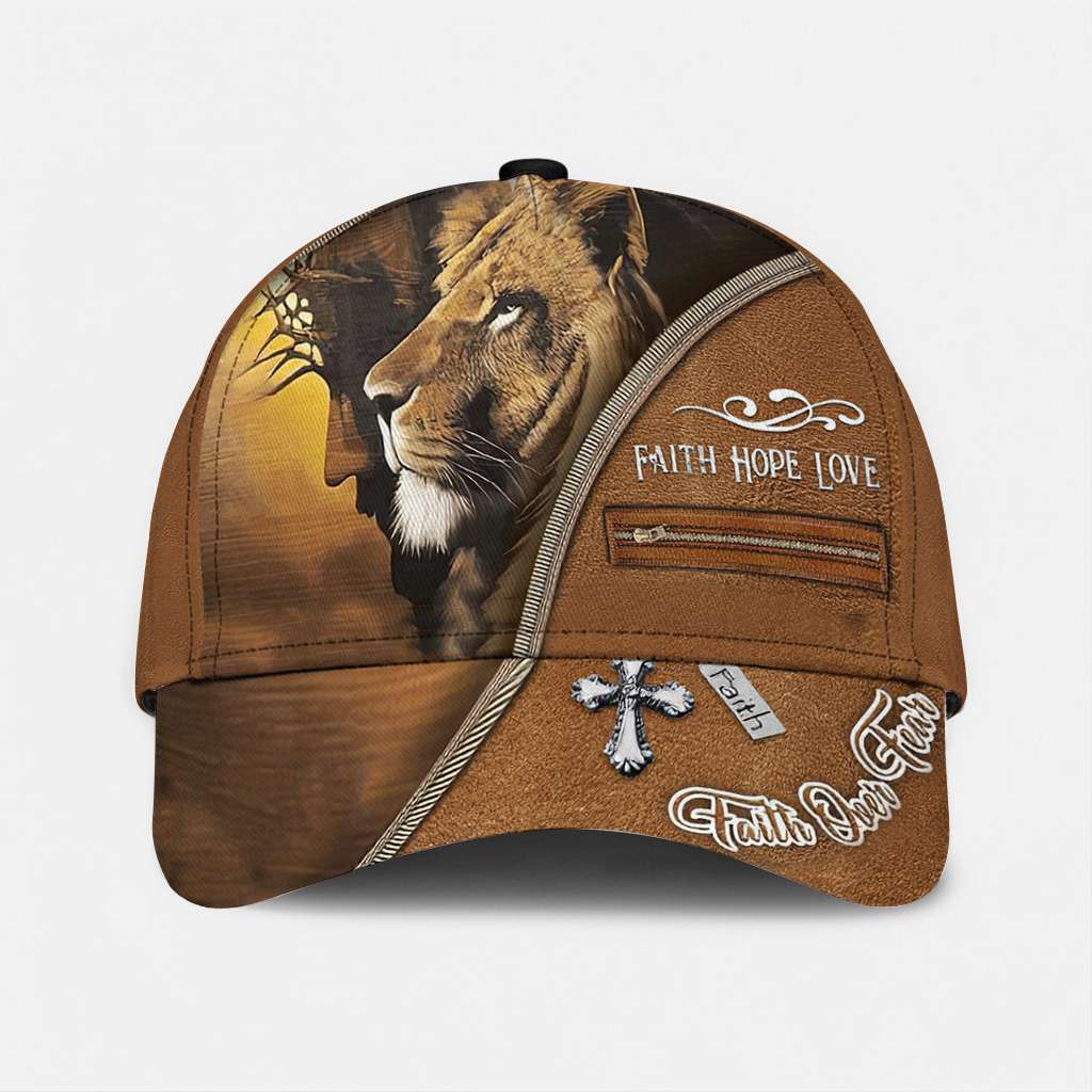 Lion Of Judah Jesus Faith Over Fear - Christian Classic Cap 0921