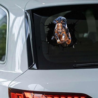 Riding Horse Crack - Horse Decal Full 0921