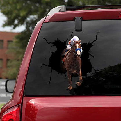 Horse Racing Crack Head - Horse Decal Full 0921