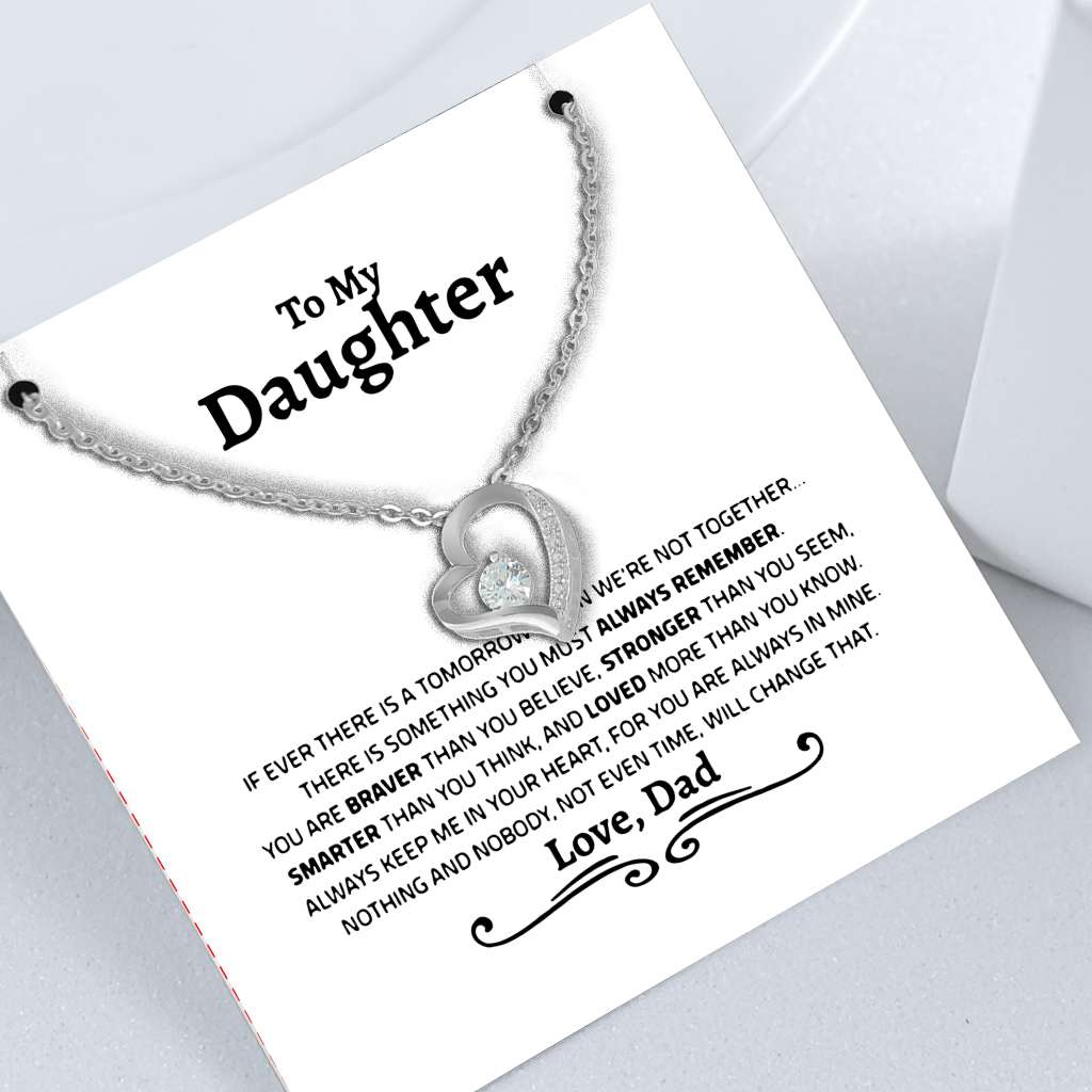 Gift For Daughter From Dad Daughter Father Daughter Gift From Dad To My Daughter Grown Up Daughter - Daughter Forever Love Necklace 0921