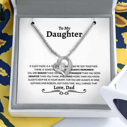 Gift For Daughter From Dad Daughter Father Daughter Gift From Dad To My Daughter Grown Up Daughter - Daughter Forever Love Necklace 0921