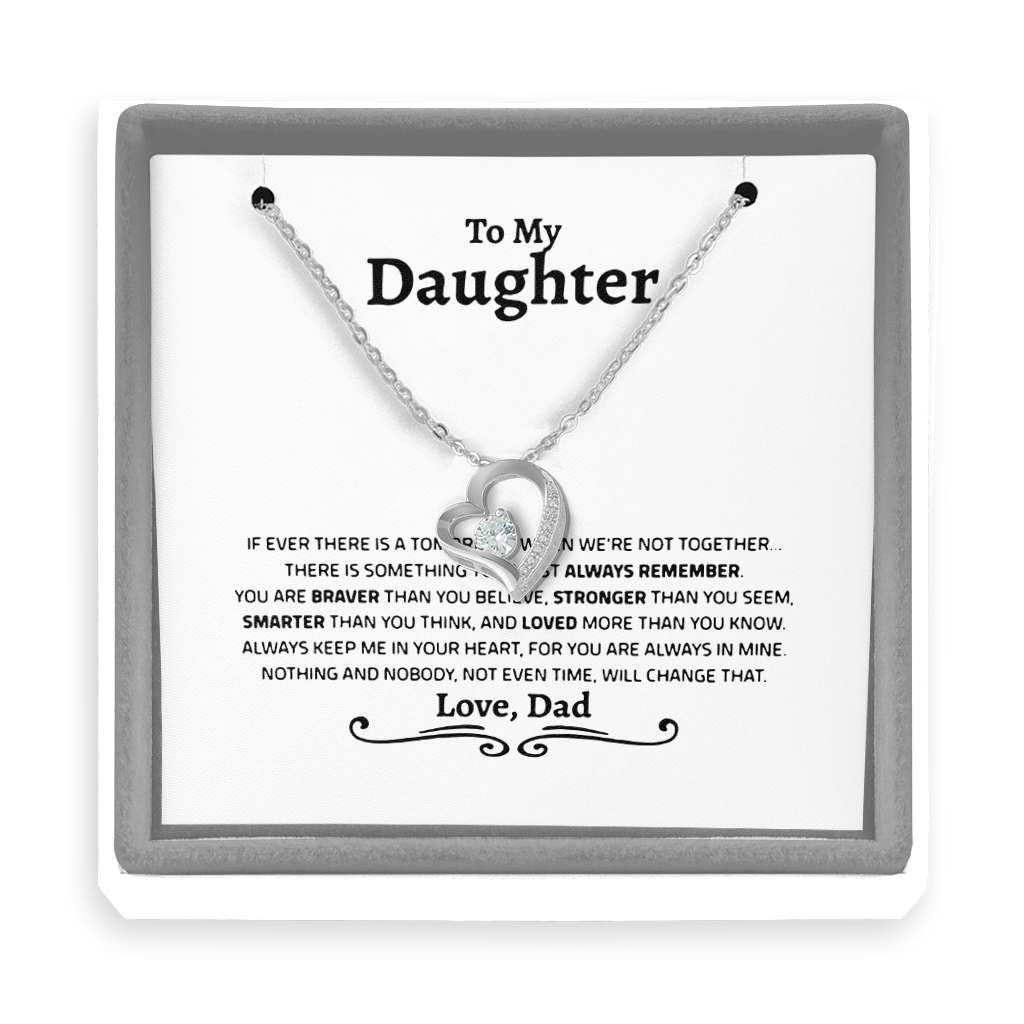 Gift For Daughter From Dad Daughter Father Daughter Gift From Dad To My Daughter Grown Up Daughter - Daughter Forever Love Necklace 0921