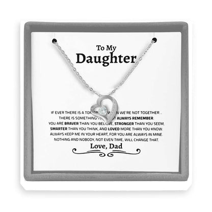 Gift For Daughter From Dad Daughter Father Daughter Gift From Dad To My Daughter Grown Up Daughter - Daughter Forever Love Necklace 0921