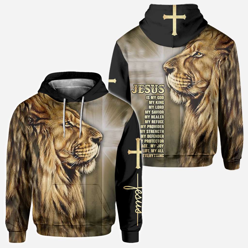 Lion Of Judah Jesus - Christian All Over T-shirt and Hoodie 0921