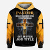 Pastor Because Devil Stomping Ninja Isn&#39;t Job Title Jesus - Christian All Over T-shirt and Hoodie 0921