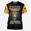 Pastor Because Devil Stomping Ninja Isn&#39;t Job Title Jesus - Christian All Over T-shirt and Hoodie 0921