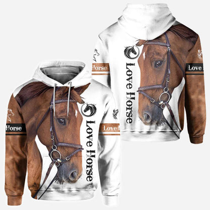 Love Brown Horse - Horse Owner Horse All Over T-shirt and Hoodie 0921