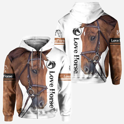 Love Brown Horse - Horse Owner Horse All Over T-shirt and Hoodie 0921