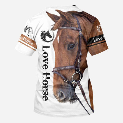 Love Brown Horse - Horse Owner Horse All Over T-shirt and Hoodie 0921