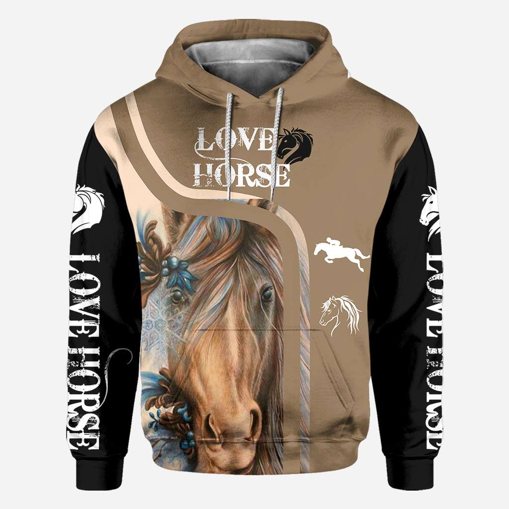 Love Horse - Horse All Over T-shirt and Hoodie 0921