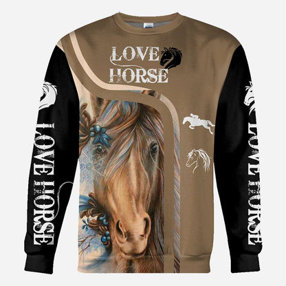 Love Horse - Horse All Over T-shirt and Hoodie 0921