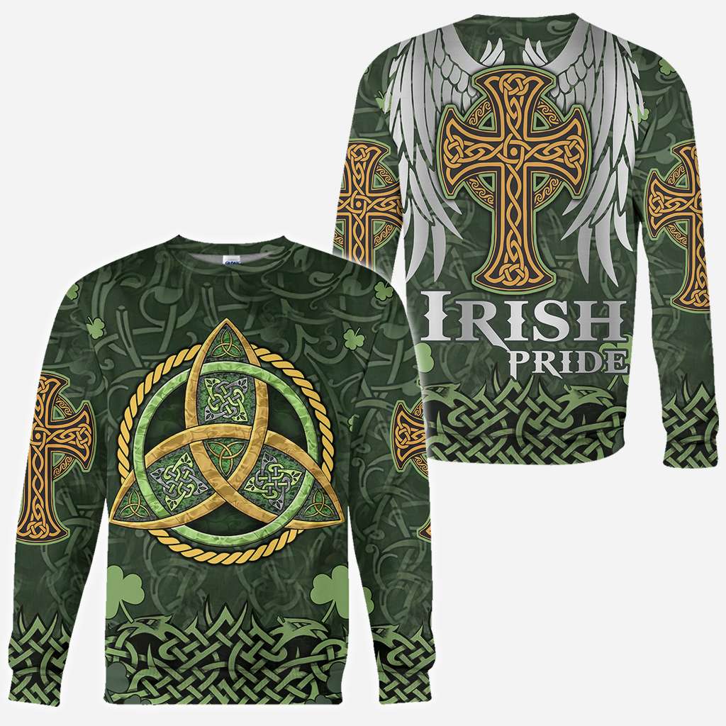 Irish Pride Celtic Knot Saint Patrick Day Parade Celtic Outfit - Irish All Over T-shirt and Hoodie 0921