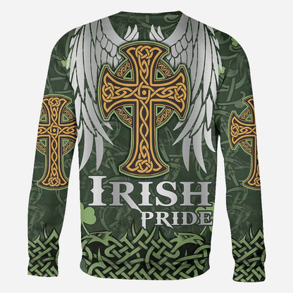 Irish Pride Celtic Knot Saint Patrick Day Parade Celtic Outfit - Irish All Over T-shirt and Hoodie 0921